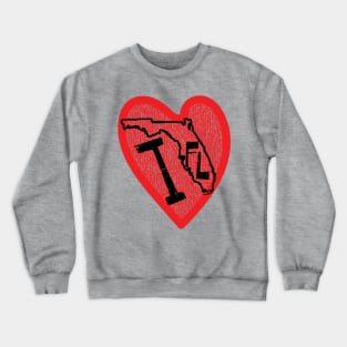 I Love Florida I Heart Florida Crewneck Sweatshirt